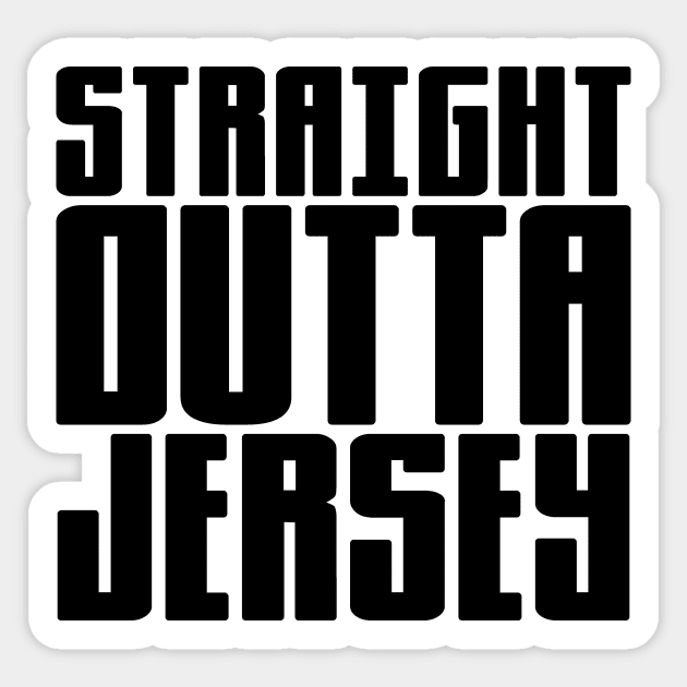 Straight Outta Jersey Sticker by colorsplash